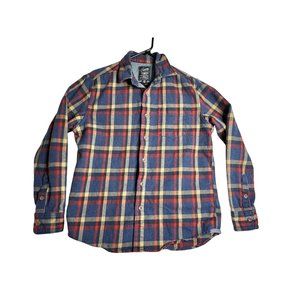 Grayers Heritage Flannel Long Sleeve Plaid Shirt Mens Medium